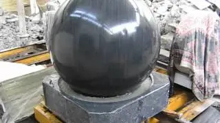 stone fountain balls