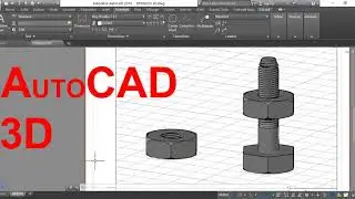 TUERCA Y TORNILLO EN 3D