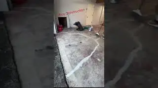 Resanar grietas de piso de concreto en garage. Falta la pintura y se ver&aacute; el gran cambio