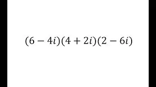 Multiply Three Complex Numbers