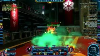 SWTOR PVE GAMEPLAY - SITH WARRIOR BOSSFIGHT DARTH VENGEAN