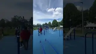 Calisthenics parks in Germany is like this..!  #youtubeshorts #calisthenics #germany #shorts