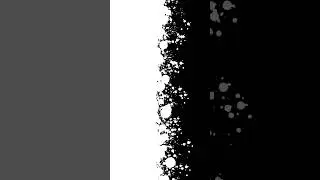 Vertical Paint Drops Splashing Transition Black Screen to White Canvas #splatter #splashvfx #effect