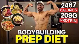 Full Day of Eating 2400 Calories 200g Protein for Bodybuilding PREP🇮🇳🍚
