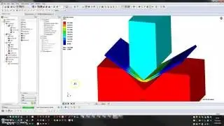 Simufact - Bending demo for manufacturing simulation