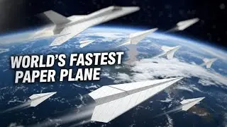 FASTEST PAPER PLANE बनाए 😍