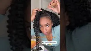 Braidless crochet half up half down 🤗 | onlyrely