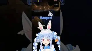 Marine scares Pekora and Fubuki by barreling toward them in a minecart (Terraria)  [Hololive/clip]
