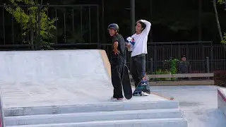 November Sunny day in Boramae Skate Park 