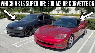 WHICH V8 IS SUPERIOR?! | 2011 BMW M3 vs 2005 Chevrolet Corvette C6 @abc.garage