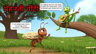 मेहनती चींटी || Hardworking Ant || Moral Story || @chhotu-b0k 