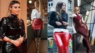 Женские кожаные штаны, кожаные наряды, латексные наряды из ПВХ #новые #мода #тренд #стиль #шорты
