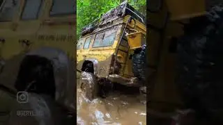 Scale Land Rover DEFENDER D110 Rc 1/10 Off Road Forest Adventure | Camel Trophy #shorts #rc