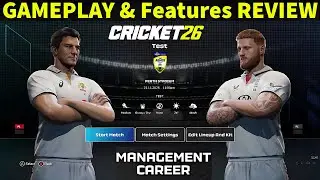 Cricket 26 Gameplay Review &bull; Management Career &bull; ASHES & BBL