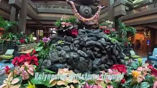 Disney&rsquo;s Polynesian-inspired Christmas decorations with a Hawaiian flair