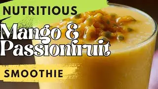 Mango and passion fruit smoothie| weight loss| chia and flaxseed| breakfast smoothies | Nutribullet