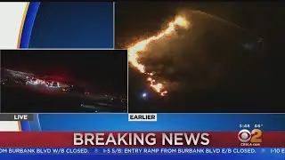 Small Brush Fire Breaks Out Along 118 Freeway In Simi Valley