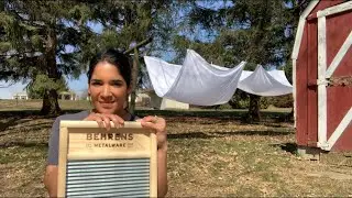 Washboards /off grid laundry/ The sounds of laundry/ relaxing video