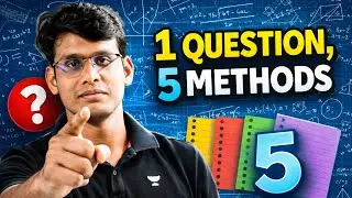 5 Methods to solve same Problem | Prashant Jain #jee