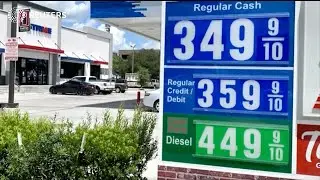 Gas prices below $4 amid signs inflation easing
