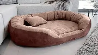 DRILLY Premium 4XL Dog Bed | Orthopedic & Washable Bed for Extra Large Dogs | Giant Human Dog Bed