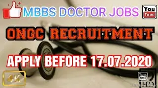 ONGC MBBS DOCTOR JOBS 2020
