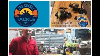 How to set the bail spring on a Mitchell 300 and 304 fishing reel