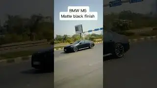 BMW M5 Matte black finish #sportscar #supersport #india #mumbai