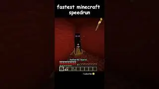 Minecraft fastest speedrun || #minecraft #minecraftshorts #speedrun