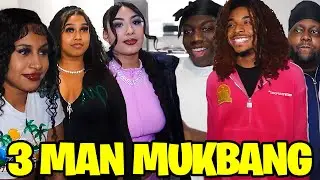 We Did A Mukbang With 3 New York Girls.. (Ft Dabo & Jboolin)
