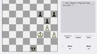 Chess endgame King and Pawns - the distant opposition