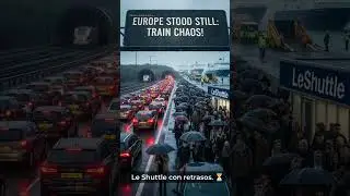 &iexcl;Uf, qu&eacute; l&iacute;o! La penumbra en Europa: los trenes a parar. &iexcl;El t&uacute;nel del Canal, un caos total!