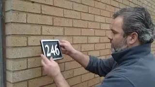 Easy guide to fitting an aluminium house sign number to you home