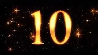 Countdown to Christmas ( v 493 ) 10 sec Christmas Timer with sound effects 4k