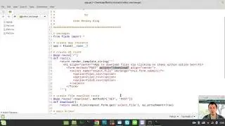 Helping my subscriber to handle option select on change event to download files using Python & Flask