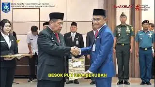 Gubernur Babel Hidayat Arsani Lantik 12 Pejabat Eselon di Lingkungan Pemprov Babel