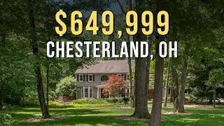 See one of the most wooded and private homes for SALE now in Chesterland Ohio