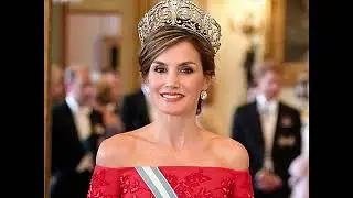 QUEEN LETIZAS GLORIOUS TIARAS AND GALA GOWNS-State Dinners