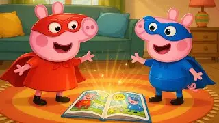 Peppa & George Become Superheroes! 🦸‍♀️🦸‍♂️ Magic Storybook Adventure! | Funny Peppa Pig Animation