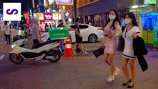 【4K】 Walking Gangnam Station - Wild Saturday Nightlife / Bars and Clubs│Seoul, Korea