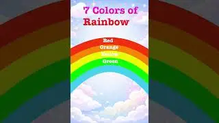 7 Colors of the Rainbow 🌈 | Learn Rainbow Colors for Kids | #Shorts