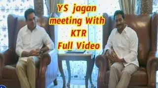 YSRCP President YS jagan meeting With KTR about Federal front  @ Lotus Pond 16 jan 2019