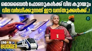 വിലക്കുറവ് കസ്റ്റംസ് തീരുവയും മറ്റ് നികുതി ഇളവുകളും കുറച്ചതിനാൽ | UnionBudget2026