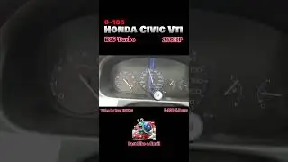 Honda Civic B16 Turbo VTEC  #0to100acceleration #slowcar #vtec #vtecclub #turbo #short #shorts
