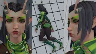 Mantis KO pose - MMD (リョナ)