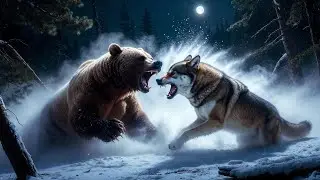 Wolf vs Bear | The Most Brutal Wildlife Clash Ever Recorded | Ultimate Predator Battle in the Wild