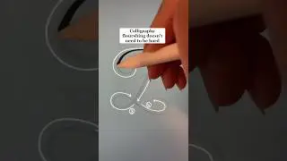 An easy calligraphy flourish #calligraphytutorial #calligraphytips #tutorial #handwriting #lettering