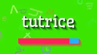 ТАТРИЦА - КАК ЭТО ПРОИЗНОШАЕТСЯ?  #тутричка (TUTRICE - HOW TO PRONOUNCE IT? #tutrice)