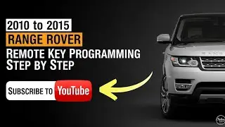 2010 To 2015 Rangerover Remote key Programming step By step