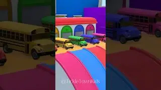 Learn Colors with Buses, Rainbow Balls & Slides! 🎈 Toddler Learning Video by &nbsp;​⁠@TickleTownKids